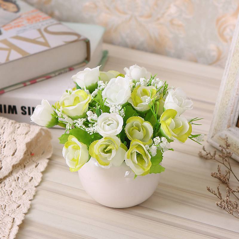Cream, white, small