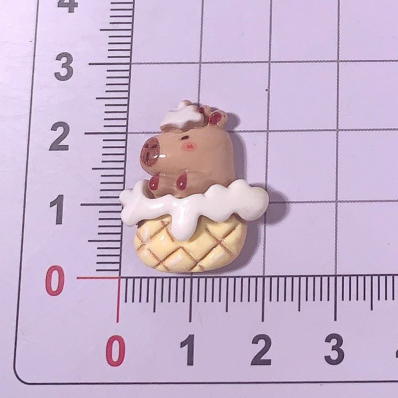 Nuevo estilo de hamburguesas de dibujos animados para comer y jugar Capidi Accesorios de resina Crema pegamento adornamiento para el cabello Caso de teléfono móvil Botones materiales hechos a mano