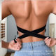 Cross-border Temu Explosive Women's Strapless Bra Cross Back Design Side Buckle Wireless Detachable Pad