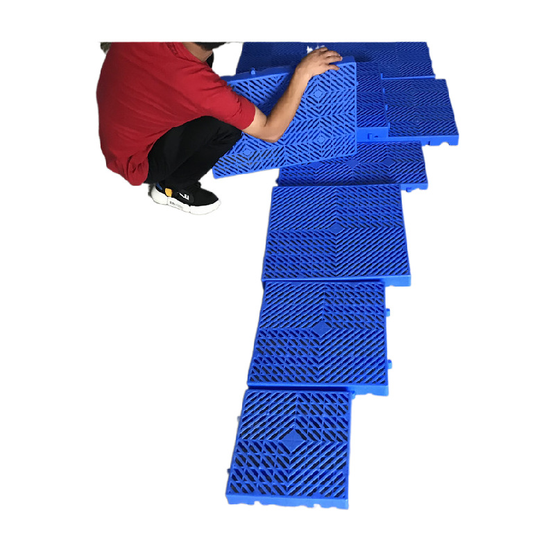 厂家现货湖南长沙圆孔菱形塑料脚踏板 隔水防湿塑胶栈板 地台板