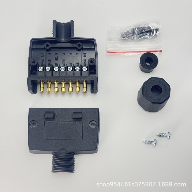 Australian 7-Pin Flat Plug Australian Standard Plug Socket Trailer Plug Socket Australian Trailer Connector Trailer Accessories