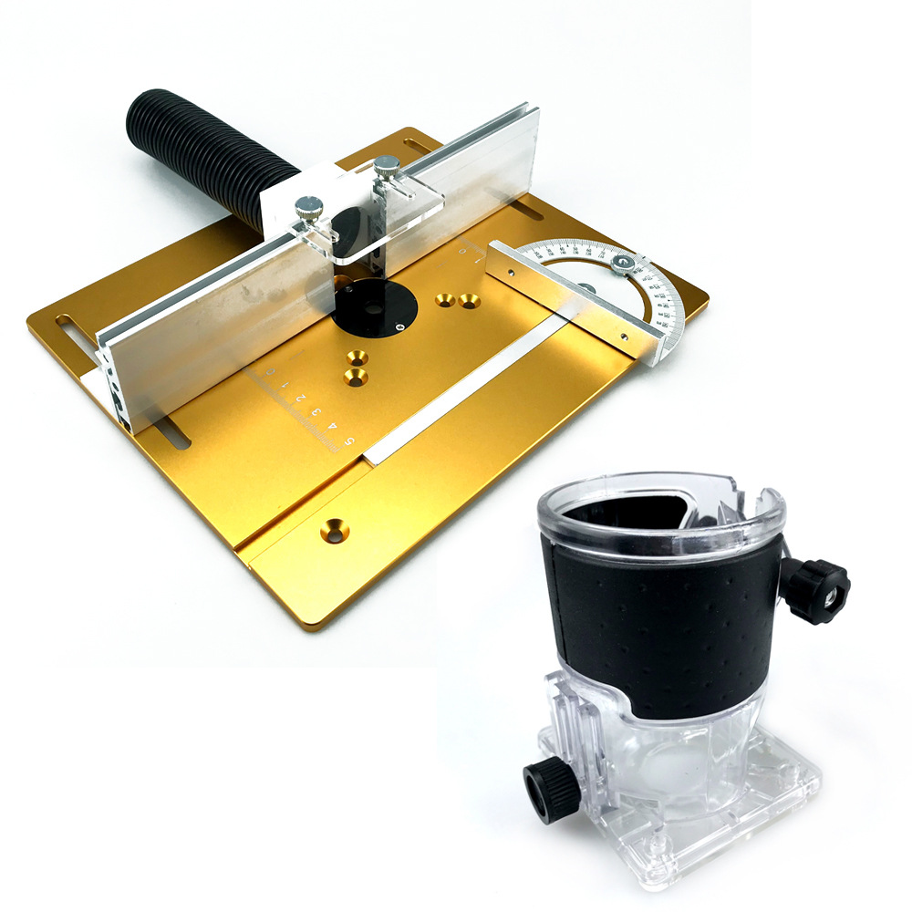 Aleación de aluminio máquina grabado Flip placa (oro) + cubierta transparente