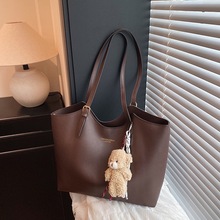 复古大容量包包女2025新款秋季休闲通勤单肩包简约潮流质感托特包