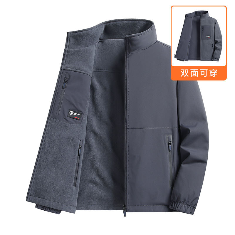 895 Reversible Men's Jacket Social Factory Produces High-Quality Outwear Autumn and Winter Outwear Thickeneded and Warm 250 895 Reversible Men's Jacket Social Factory Produces High-Quality Outwear Autumn and Winter Outwear Thickeneded and Warm 250