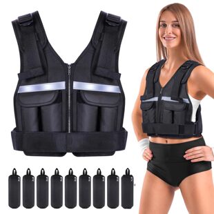 Fitness Weight Vest Adjustable Training Weight Equipment Aerobic Exercise Strength Training Weight Vest for Men and Women