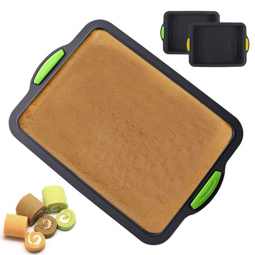 Baking tools silicone brownie cake roll baking pan home use handcrafted high-temperature non-stick mold