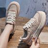 White shoes, summer footwear, universal breathable sneakers, genuine leather