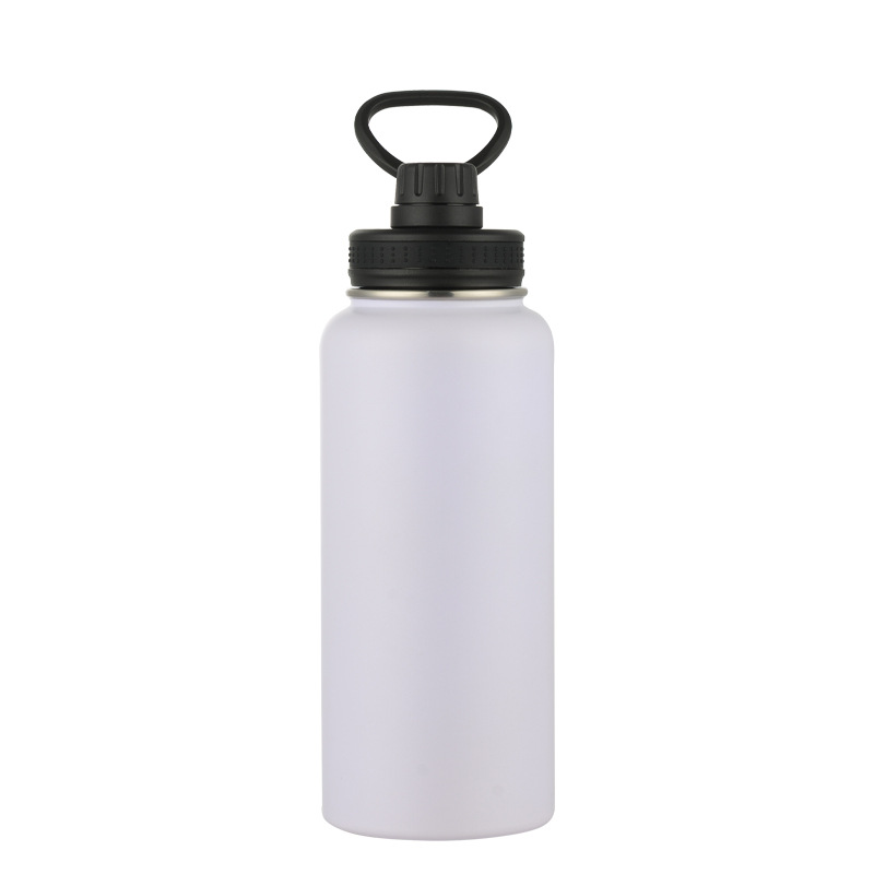 Capacious space liner stainless steel, glass, travel handheld sports bottle, European style, stainless steel AISI 304
