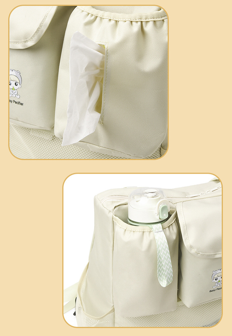 Double Shoulder Mommy Large Capacity Multifunctional Maternity Baby Pregnancy Can Be Hung On Stroller Storage Bag_voghion.com