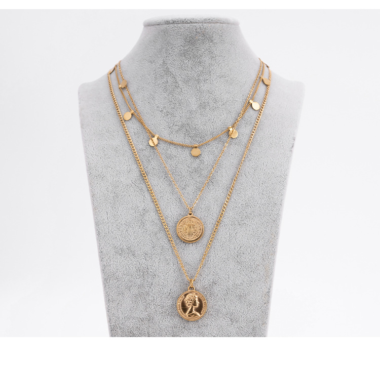 Layerierte Münz-halskette Mit Quasten Für Damen Im Design_voghion.com
