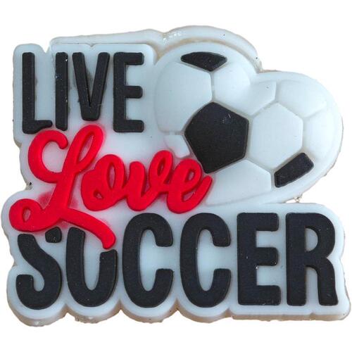 New Football Series Crocs Shoe Flower Shoe Buckle Accessories DIY Soft Plastic Decorative Patch Removable Shoe Buckle Shoe Flower