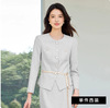 Floral gray suit
