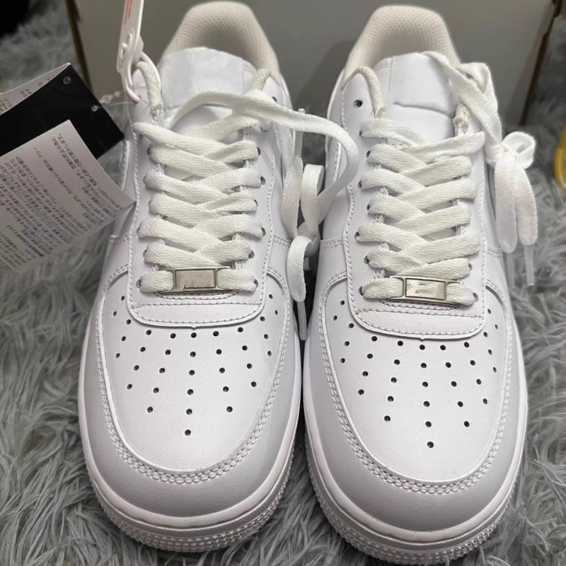 High-Quality Putian Nike Official New Model Air Force 1 Af1 Pure White, All Black, Wheat Color Versatile Unisex Air Cushion Low-Top Sneakers
