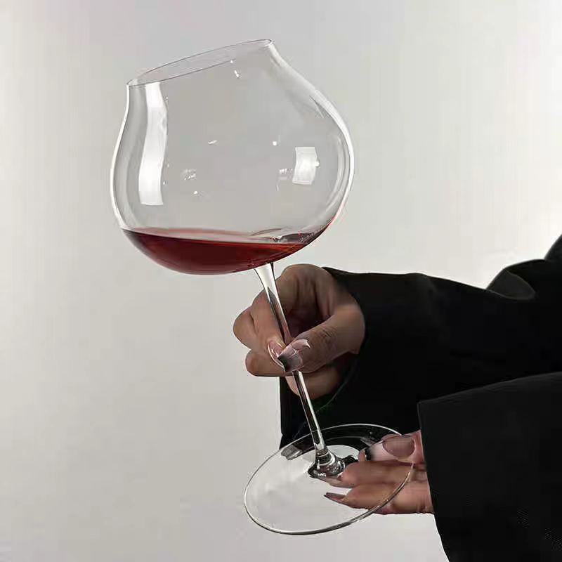 Taza de vino de vidrio conjunto de taza de whisky xo taza de vino tinto taza de vino sin plomo taza de champán