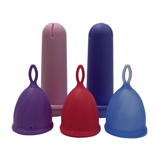 Cross-Border New Silicone Booster Menstrual Cup with Built-In Catheter for Women during Menstruation