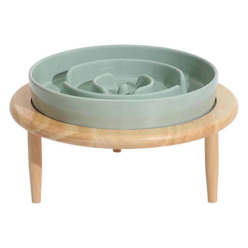 Pet Bowl Slow Food Bowl tazón para perros tazón de agua de cerámica protección del cuello de cerámica comer comida para perros tazón de comida para perros suministros para mascotas