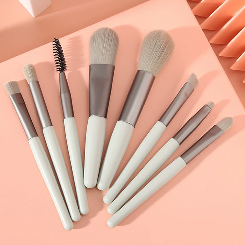 Small brush, matte soft face blush, 8 pieces, for beginners