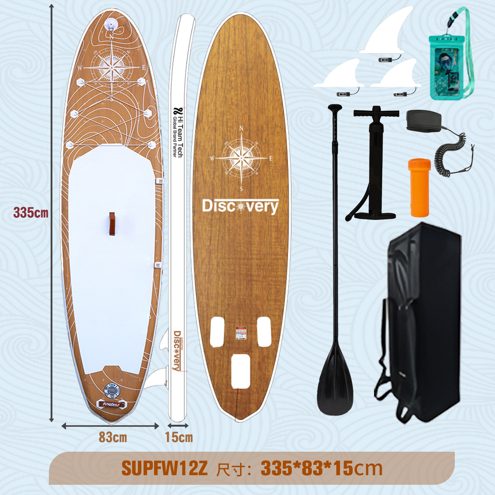 클리어런스 우드그레인 소재보드 [335*83*15cm] SUPFW12Z