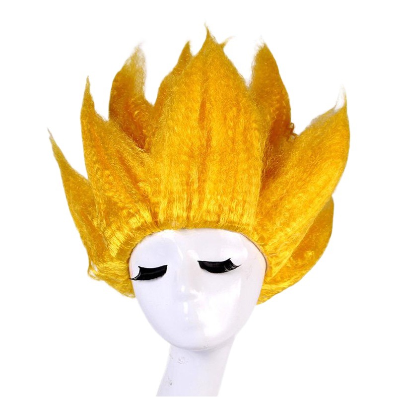 Halloween Cosplay Dragon Ball Rey Mono traje niños anime Super Saiyan rendimiento peluca