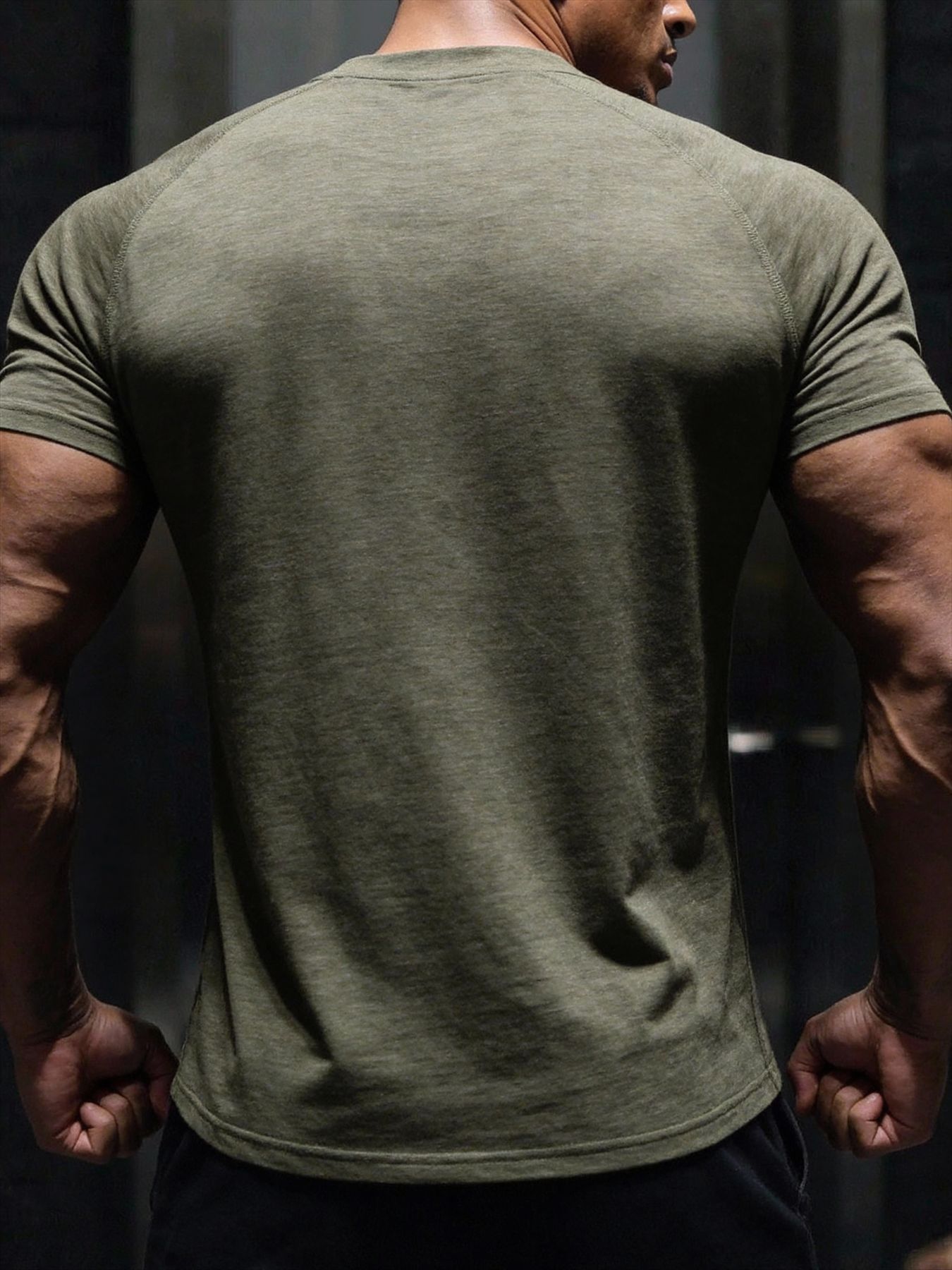 Cross - Border European Yard Summer Fitness Men 's Sports Short Sleeve T - shirt Ring Ring basket Training American sudando Top image 5