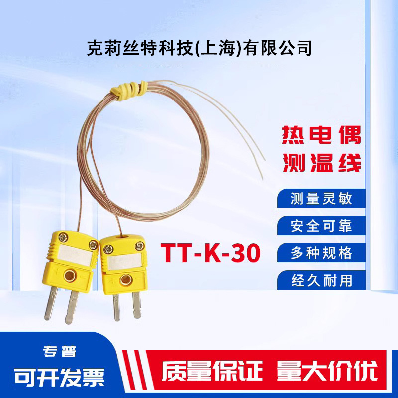 TT-K-30-SLE/SMPW铁氟龙测温线 K型耐高温球形热电偶感温线