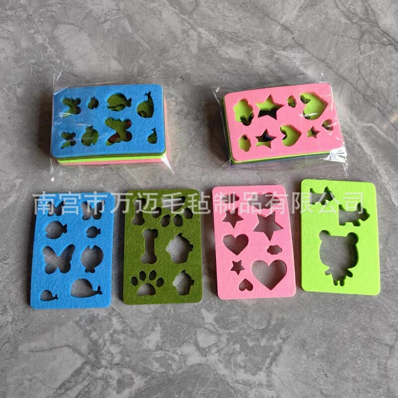 Wool felt pokes diy mold needle felt template handmade material pokes template order color creative 4mm