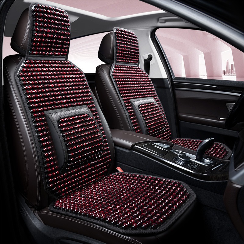 众横汽车用品车载木珠坐垫四季通用防滑人体工学透气汽车坐垫套装