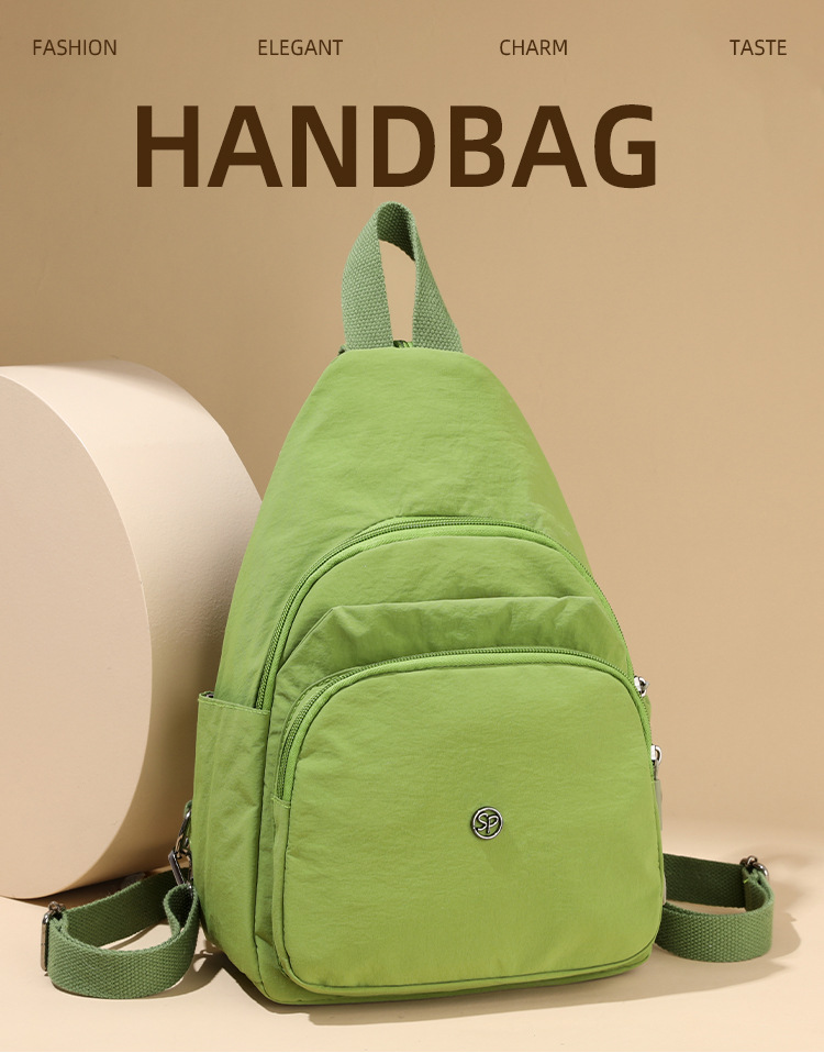 Zaino piccolo da donna 2025, nuovo zaino casual alla moda in tessuto Oxford, multifunzionale, leggero, da viaggio, a tre scopi, borsa per il seno_voghion.com