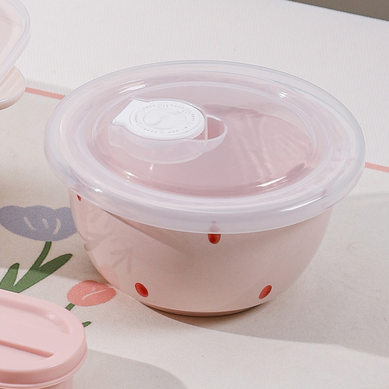 イチゴネット有名人かわいい女の子セラミックインホーム見栄えの良い食器セット丼スープボウル野菜プレート見栄えの良い|undefined