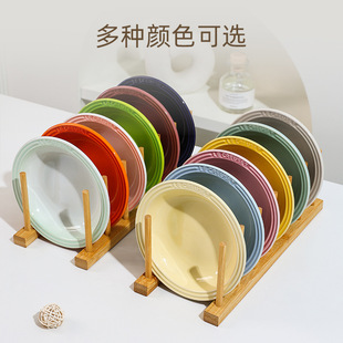 Cat Plate Ceramic Colorfuled Pre-Meal Plate 6inch Cat and Dog Rice Bowls, Raw Bone Meat Canned Snacks, Freeze-Dried Plates