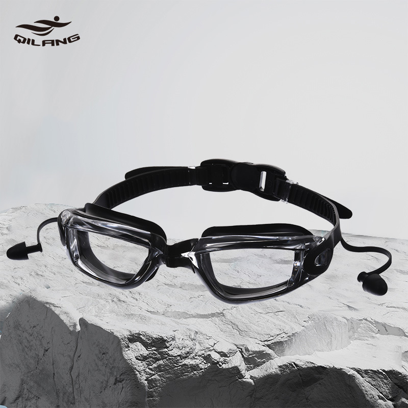 Gafas de Buceo y Natación con Tapones Integrados de PC Electrochapado Impermeable Antivaho Unisex image 13