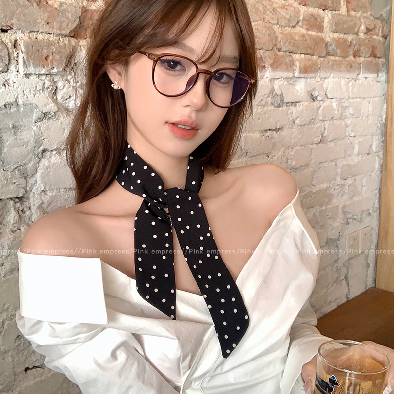 2025 moda todo-fósforo diadema pequeña bufanda de seda para mujer atar el cabello Cinta de verano tocado cuerda para atar el cabello serpentina accesorios para el cabello