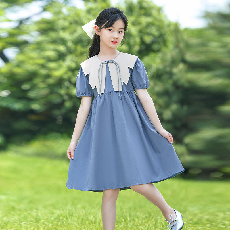 女童连衣裙夏装薄款2025新款儿童洋气8女孩9大童夏季纯棉12岁裙子|undefined