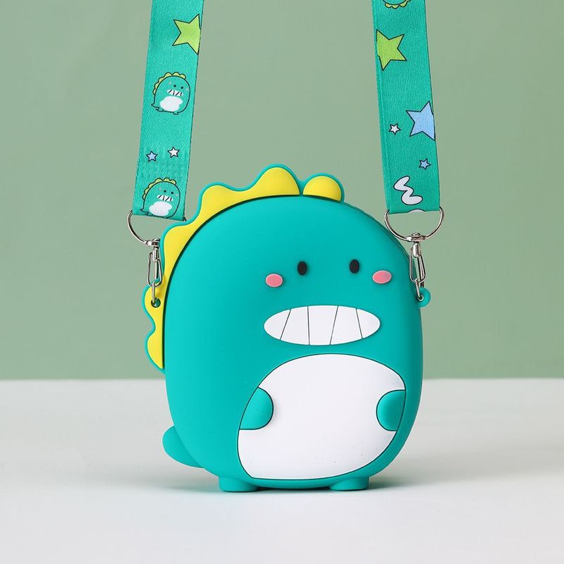新しいかわいい漫画ミニシリコン収納袋幼児ベビークロスボディ小銭入れシンプルで多用途なショルダーバッグ|undefined