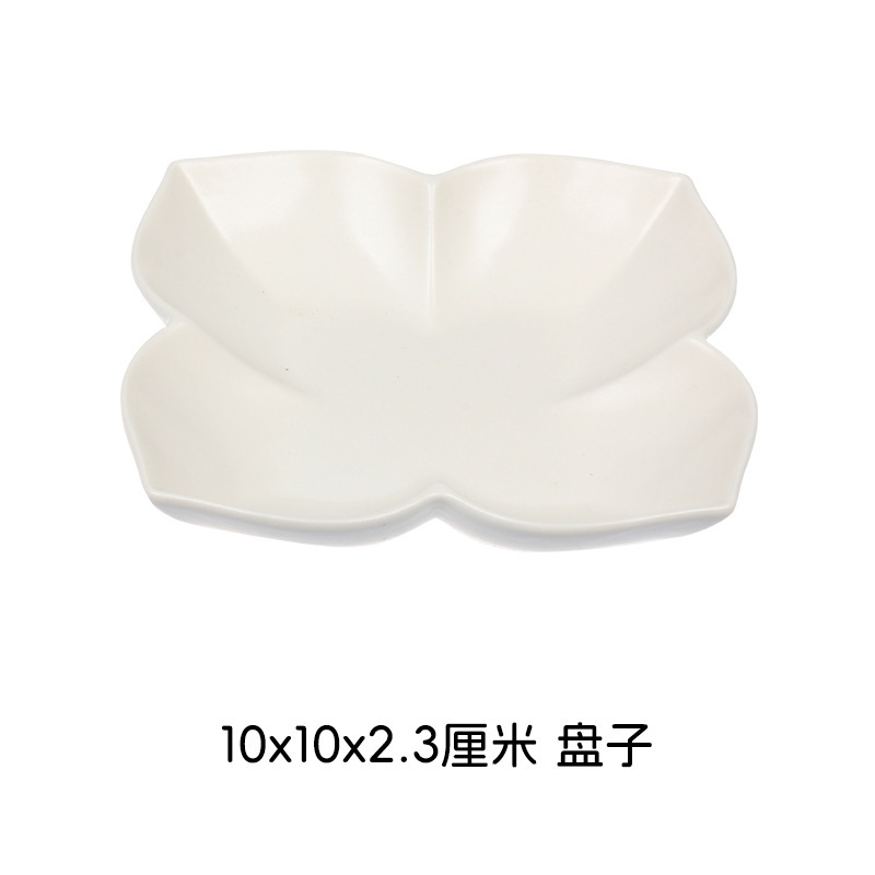 白磁クラフト、シンプルスタイル、高級感、創作花の賛歌、陶磁器食器セット、お手入れ簡単食器セット|undefined