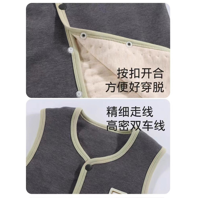 新款秋冬加厚羊毛马甲外穿双面加绒保暖男女儿童宝宝背心马甲批发|undefined