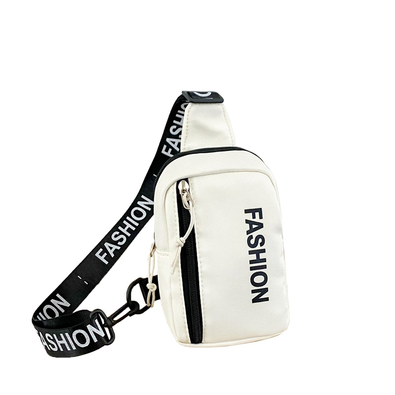 Bolso de pecho para niños y niñas de moda coreana, letras de estilo occidental, bolso de mensajero para niños deportivos de ocio 2025 nuevo bolso para niños