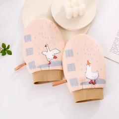 New cartoon-style bath towels for men and women, unisex adult, thickened, mud-removing shower supplies, bath gloves, scrubbing towels