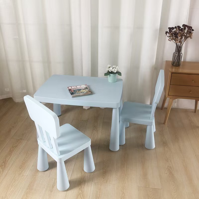 Children's Tables and Chairs, Plastic Tables and Chairs, Kindergarten Baby Tables and Chairs, Early Education Institution Learning Tables and Chairs, Learning Small Square Tables