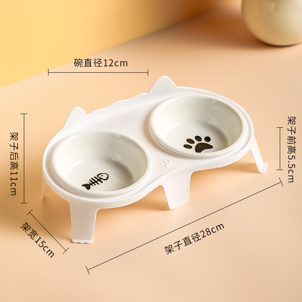 화이트 세라믹 더블 볼 + 높은 선반