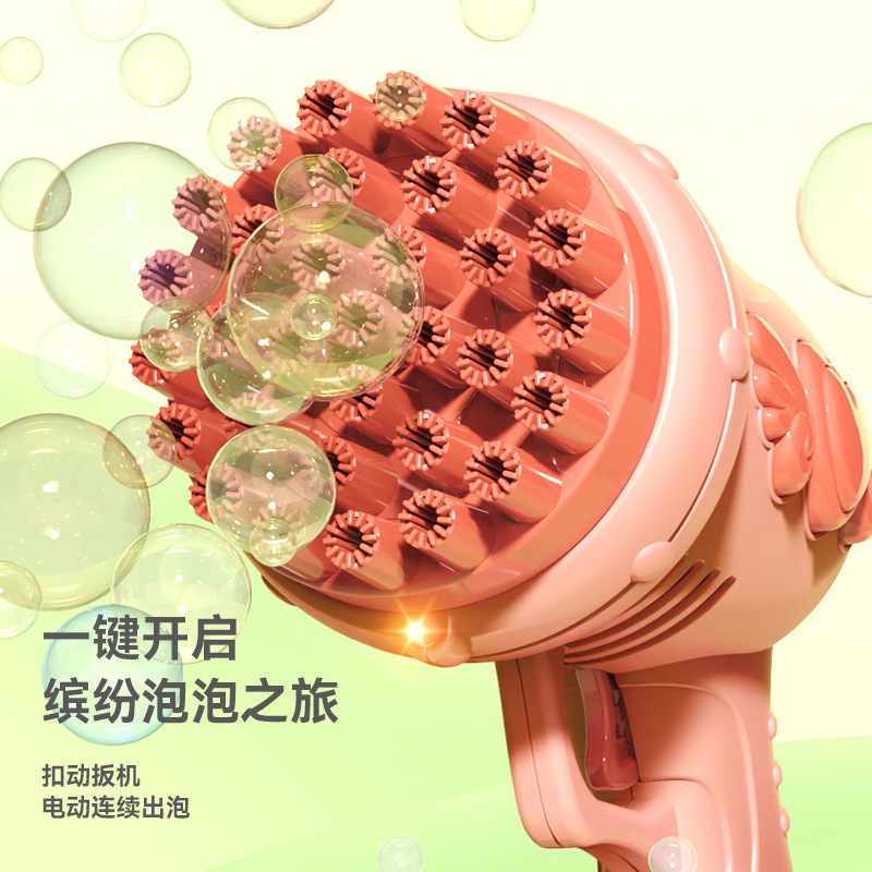 跨境32天使加特林爆款结婚婚礼儿童玩具手持全自动泡泡棒泡泡机|undefined