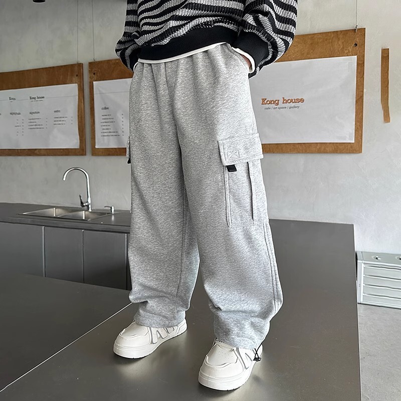 秋装男童裤子2025秋款儿童工装裤中大童秋季长裤痞帅男孩休闲裤潮|undefined