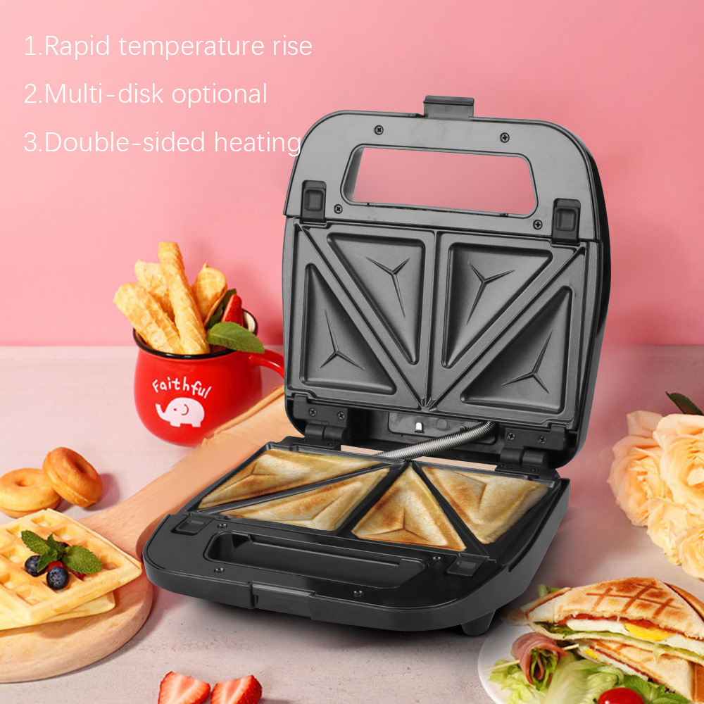 Máquina de desayuno de sándwich para el hogar RAF máquina de pan multifuncional pequeña para el hogar Waffle automático tortilla mágica