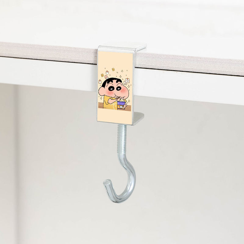 クレヨンしんちゃんフック学生デスクバッグフックアーティファクトステンレス鋼タイプパンチフリー取り外し可能なバッグフック|undefined