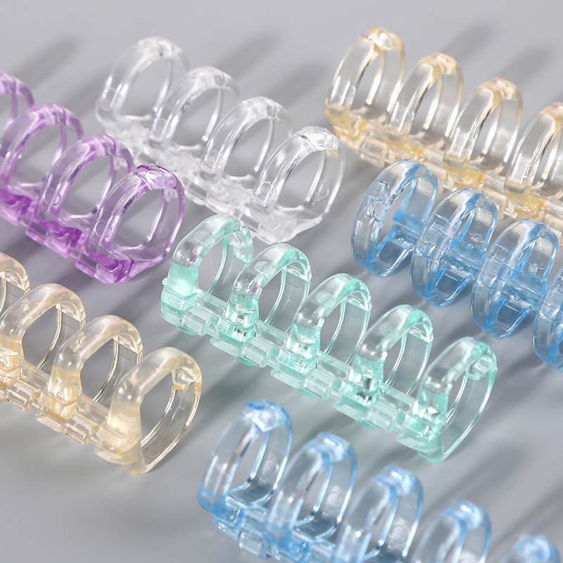 5-Hole Binder Rings, 5-Hole Binder Clips, Binder Rings for Binding into Books, Detachable Binder Rings, Punched Rings