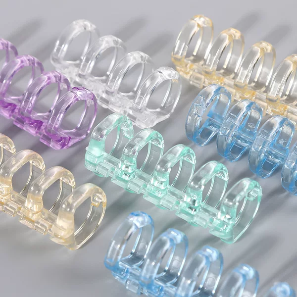 5-Hole Binder Rings, 5-Hole Binder Clips, Binder Rings for Binding into Books, Detachable Binder Rings, Punched Rings