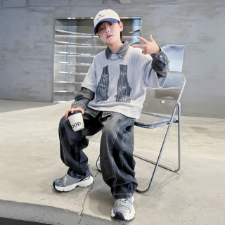 儿童装男童卫衣套装2026新款春秋款大童休闲秋季青少年秋装男孩潮