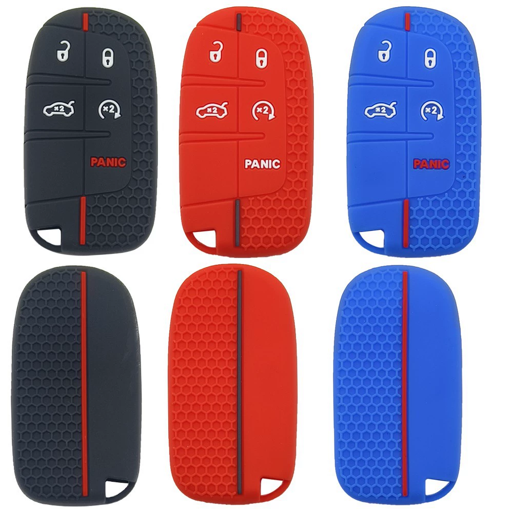 Чехол с полусферическим узором подходит для Chrysler 300c Challenger RAM Ram Longhorn, силиконовый чехол для ключа дистанционного управления