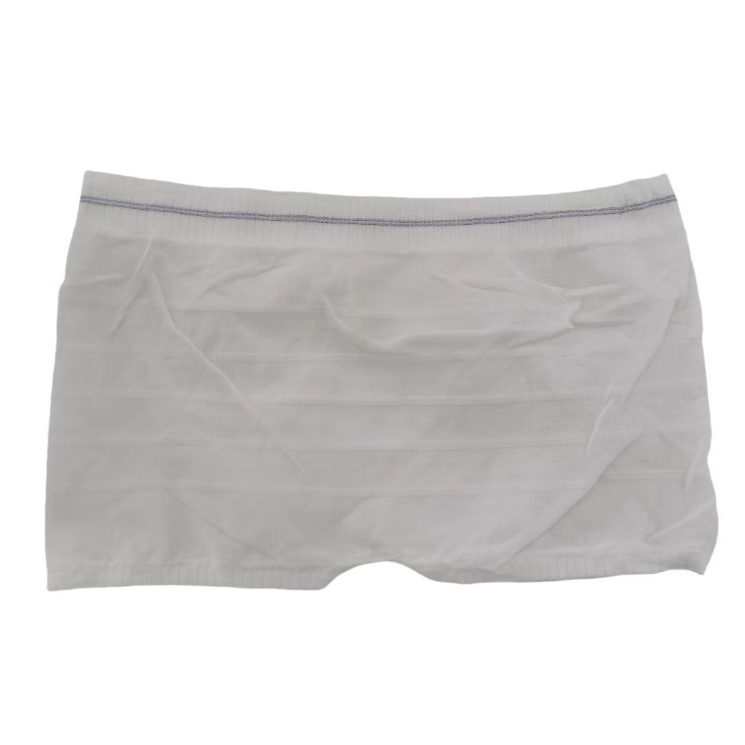 Pantalones cortos desechables transfronterizos pantalones de malla de poliéster elástico pantalones de vapor de sudor pantalones boxeadores desechables ropa interior de malla