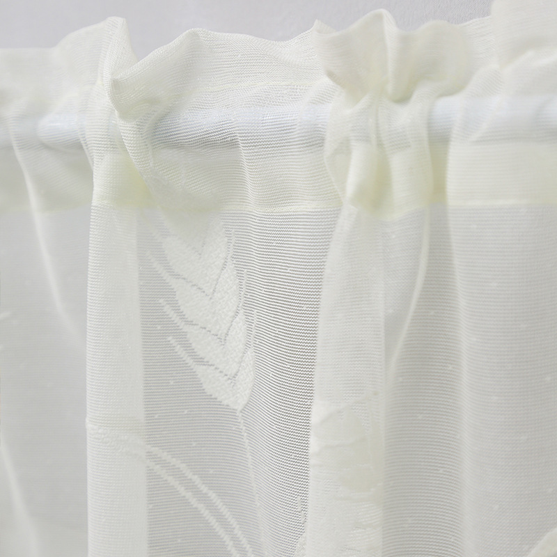 Demi-rideaux en dentelle blanche pour évier et placard_voghion.com